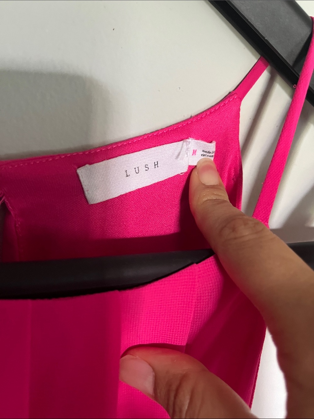 Lush Hot Pink Midi Dress - Picture 2 of 6